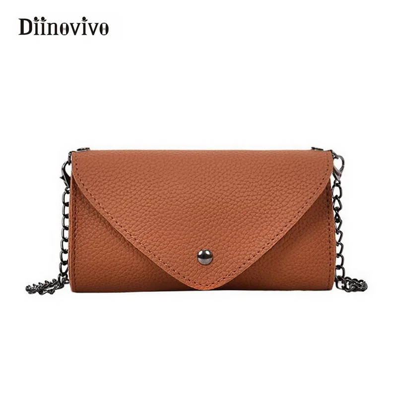 

DIINOVIVO Waist Bags Women Designer Chains Fanny Pack Fashion Belt Bag Female Mini Pack PU Leather Messenger Bolsa New WHDV0008