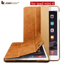 Jisoncase, умный чехол, чехол для iPad mini 4, чехол из натуральной кожи, роскошный брендовый Магнитный чехол для iPad mini 4, 7,9 дюйма, Funda