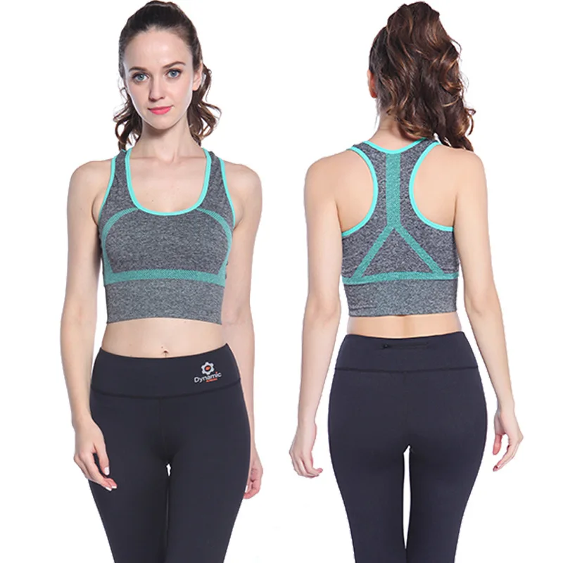 

2019 New High Waist Widened Aerobics Short Top Bra Seamless Fitness Running Sweat-Absorbent Breathable Tube Top Underwear Sports