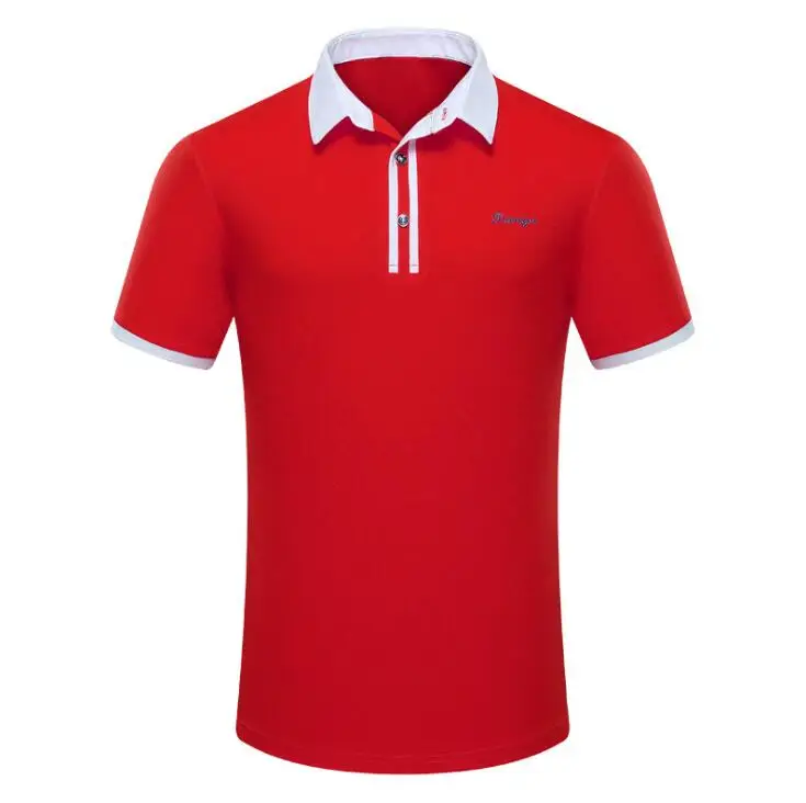Летняя мужская футболка для гольфа, дышащая быстросохнущая спортивная одежда с короткими рукавами, топы, мужская спортивная рубашка с отложным воротником на пуговицах, гольф