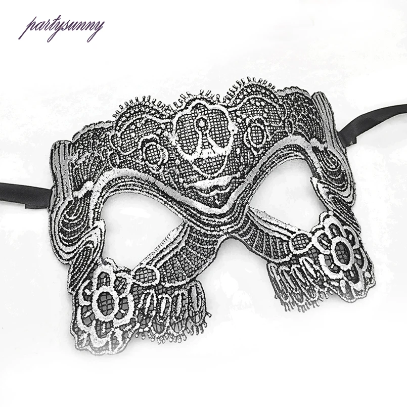 PF Sexy Eye Mask Lace Masks Upper Half Face Ball Mask for Women Girl