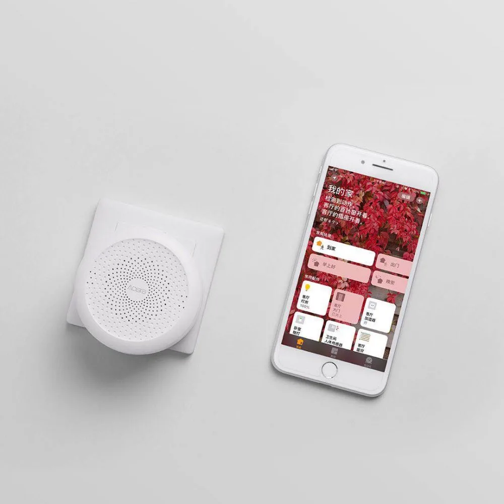  Newest Xiaomi Mijia Aqara Hub Mi Gateway with RGB Led night light Smart work with For Apple Homekit