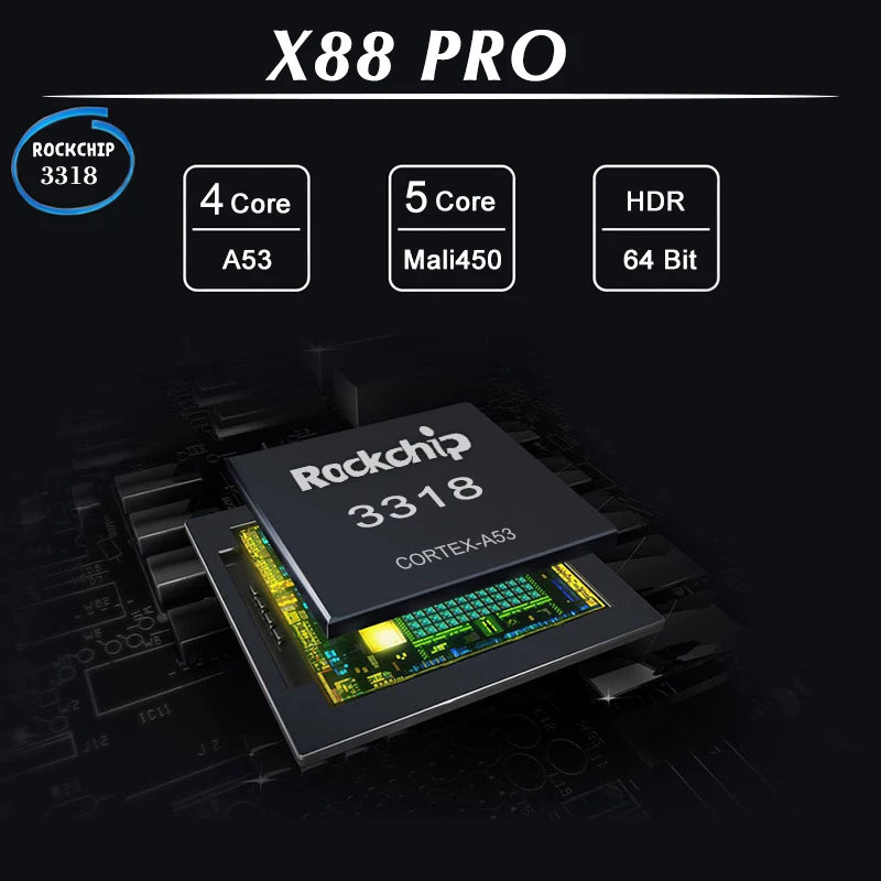 X88 Pro Android 9,0 ТВ коробка Оперативная память 4 Гб 64 ГБ процессор Rockchip RK3318 2,4G& 5G Wi-Fi с поддержкой 4 K HDR Декодер каналов кабельного телевидения USB 3,0 Smart Ott X88PRO операт андроид тв приставка