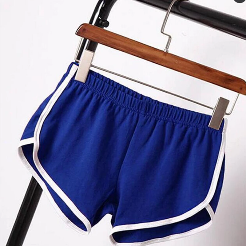 

7 Colors Sexy Drawstring Yoga Sport Shorts Women Binding Side Split Elastic Waist Short Femme Gym Fitness Running Workout Shorts