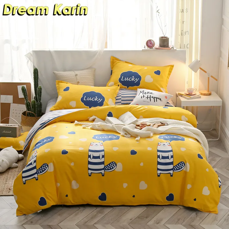 Dream Karin Lovely Animals Pattern Bedding Sets For Kid Soft Cute