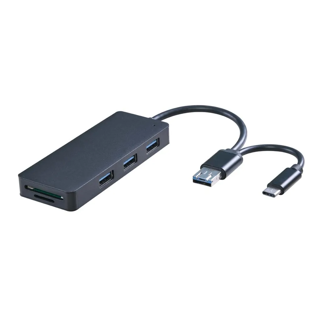 Устройство для чтения карт памяти USB3.0 Micro USB Type C SD CF 3 порта концентратор 0 Samsung Xiaomi
