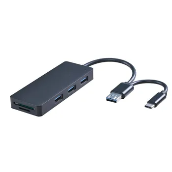 

USB3.0 MicroUSB Type C SD Micro SD CF Memory Card Reader 3 ports USB 3.0 Hub For Samsung Xiaomi huawei Android Smartphone Tablet
