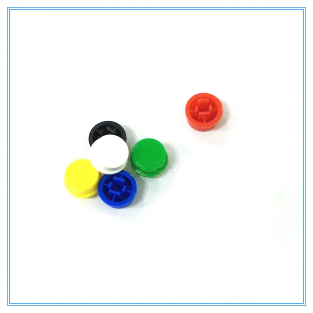 20PCSMixed color Smart Electronics Tactile Push Button Switch Momentary 12*12*7.3MM Micro Switch Button+ 5 Colors Tact Cap