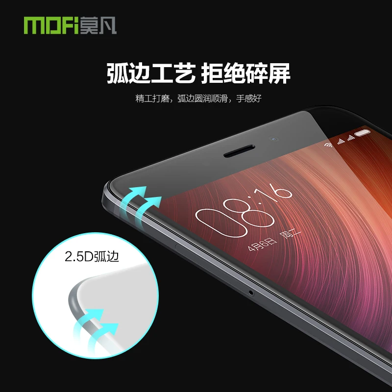 Для Xiaomi redmi note 4X стекло MOFi полное покрытие закаленное стекло redmi note 4 защита экрана redmi note 4x стеклянная пленка