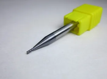 

wholesale 10PCS HRC55 Dia 1MM L=50MM 4 flutes Tungsten Carbide End Mills / milling cutter Flat CNC machine for hard steel