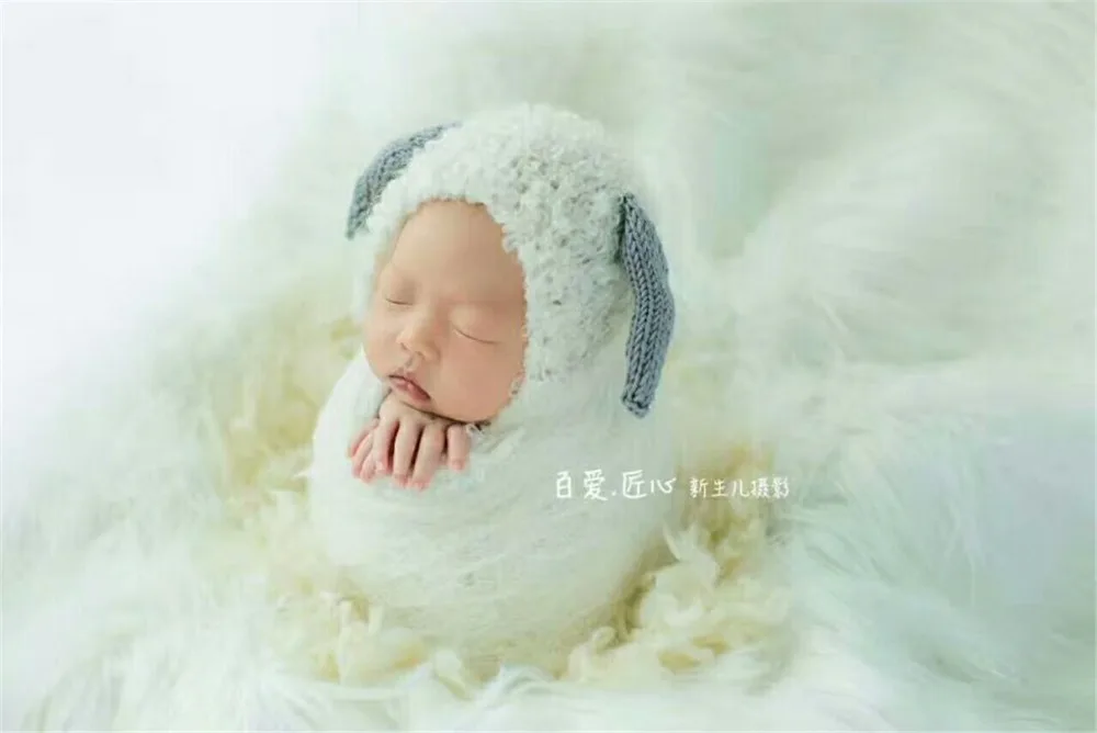 white curly wool blanket
