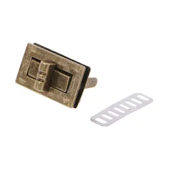 

Hot New 1 Set Bag Metal Clasp Turn Lock Twist Lock for DIY Handbag Craft Bag Purse Hardware Accessories High Quality