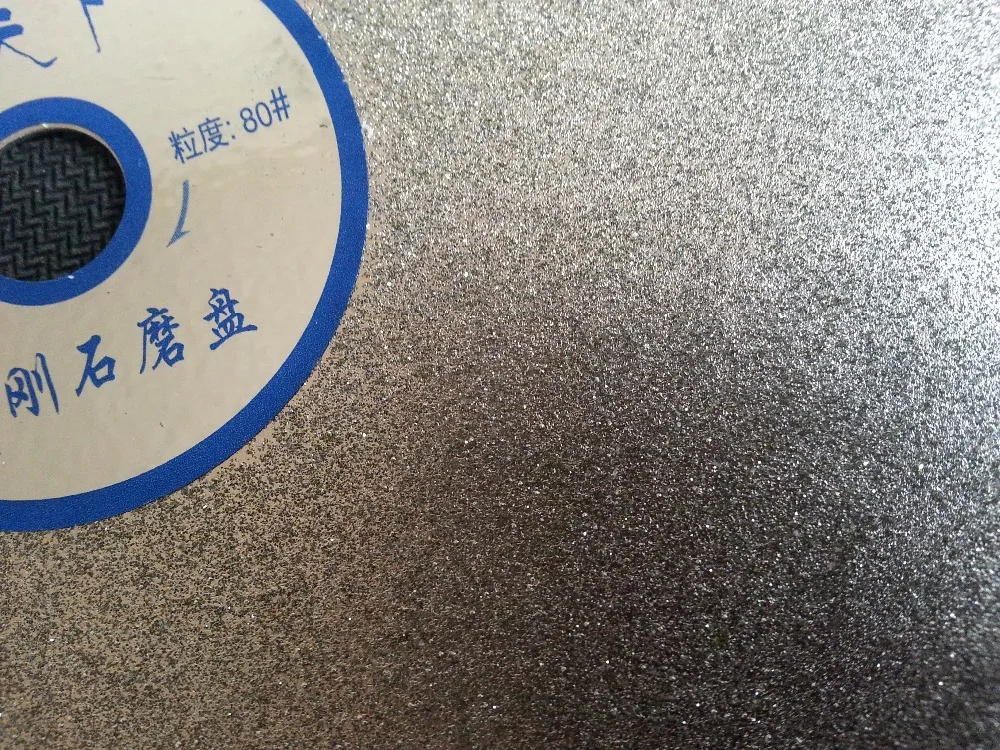 

Grit 80 Diamond coated 8" inch Flat Lap grinding disk lapidary lapping polishing disc free shipping