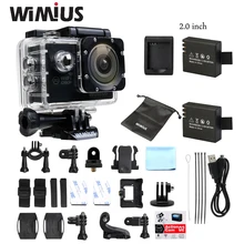 Big Sale ! Wimius WiFi Sports Action Camera Full HD 1080P 30fps Mini Video Helmet Cam 170D Wide Angle DVR Go 30M Pro Waterproof