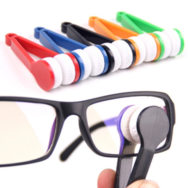 

5Pcs Practical Microfibre Glasses Cleaner Portable Candy Color Multifunctional Microfibre Spectacles Sunglasses Clean Wipe Tools