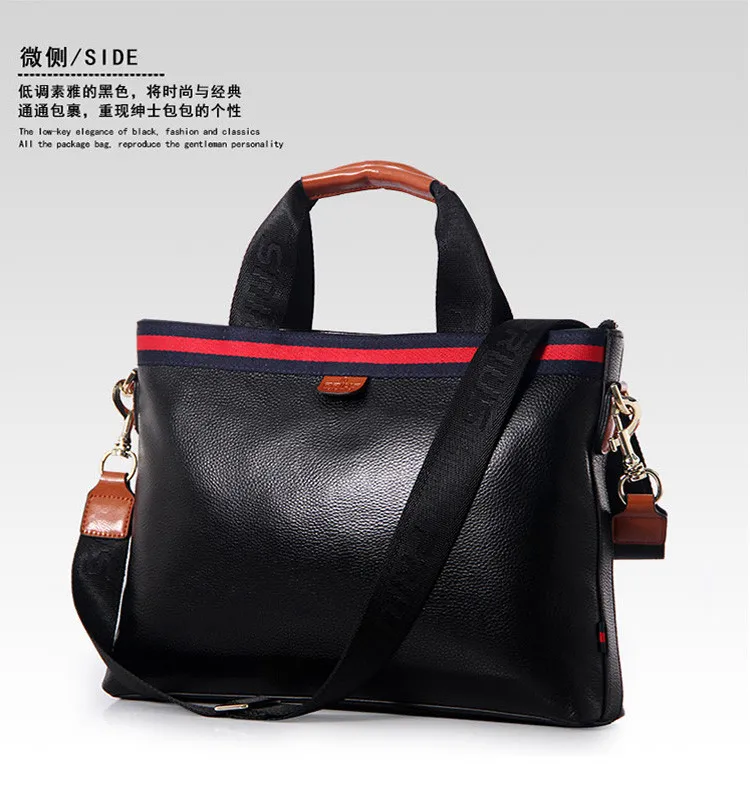 Продвижение Простой Dot известный бренд деловой мужской портфель сумка роскошная кожаная сумка для ноутбука Мужская сумка через плечо bolsa maleta