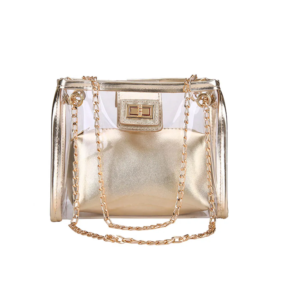 clear purse with handles