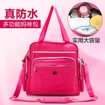

Fashion Baby Care Diaper Bag Large Capacity Mom Backpack Large Capacity Mummy Maternity Nappy Bag Mom Baby Travel Light Tote Bag