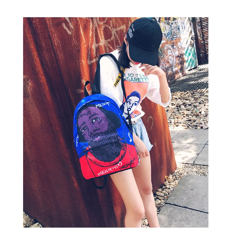 Menghuo Новейшие женские рюкзаки с 3D принтом, Женский трендовый дизайнерский рюкзак, школьные сумки для подростков, девочек, мужчин, дорожная сумка, Mochilas