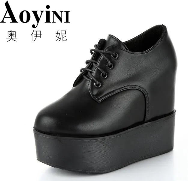 

Camouflage Creepers 2018 Spring Lace up Platform Shoes Woman Wedges Loafers Slip On Flats Casual Fahsion Woman Shoes