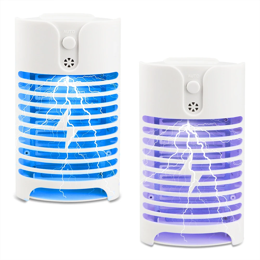 Texsens US Plug AC 220V Socket Electric Mosquito Lamp LED Light Sensor