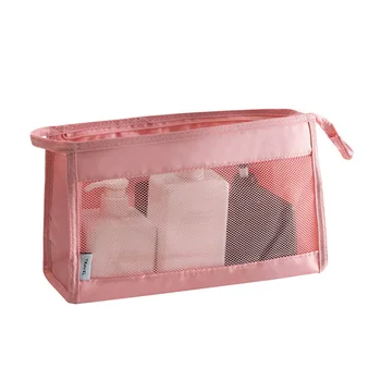 

Transparent Large Mesh Women Cosmetic Bag Travel Function Case Zipper Make Up Organizer Storage Toiletry Beauty Wash Bag
