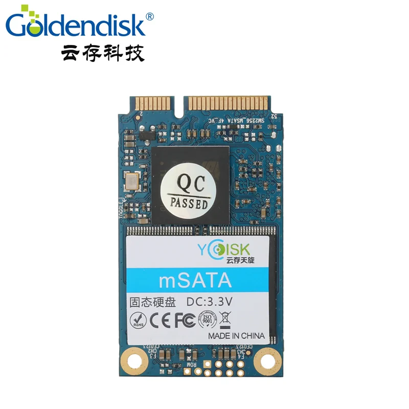 Goldendisk YCdisk последовательный ноутбук SSD 128GB MINI Micro SATA m-SATA PCI-e 120GB SMI контроллер 2246 Внутренний твердотельный накопитель