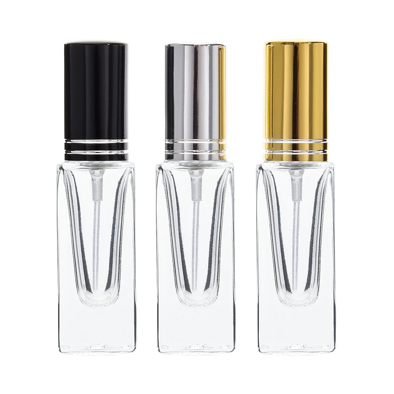 

10 piece/lot 4ML Mini Portable Glass Perfume Bottle With Spray Empty Parfum Case Atomizer For Cosmetic Travel Perfume Bottles