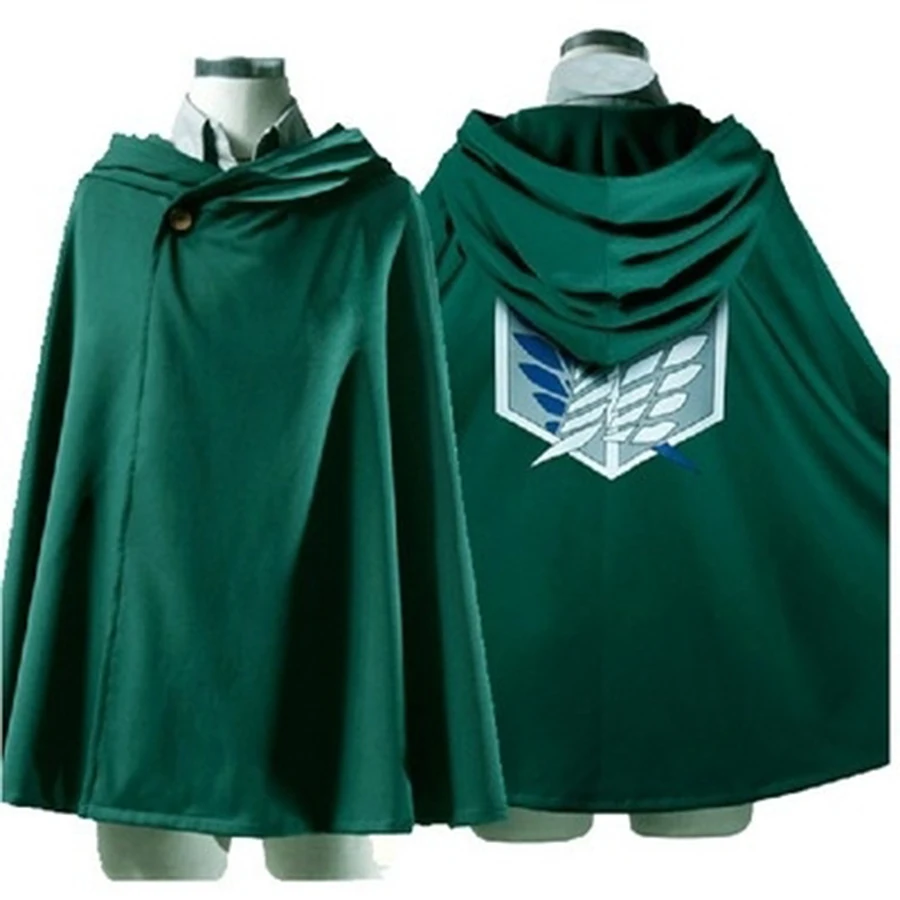 USA Attack On Titan Cloak Shingekino Kyojin Scouting Cloak Cape Robe Cosplay 