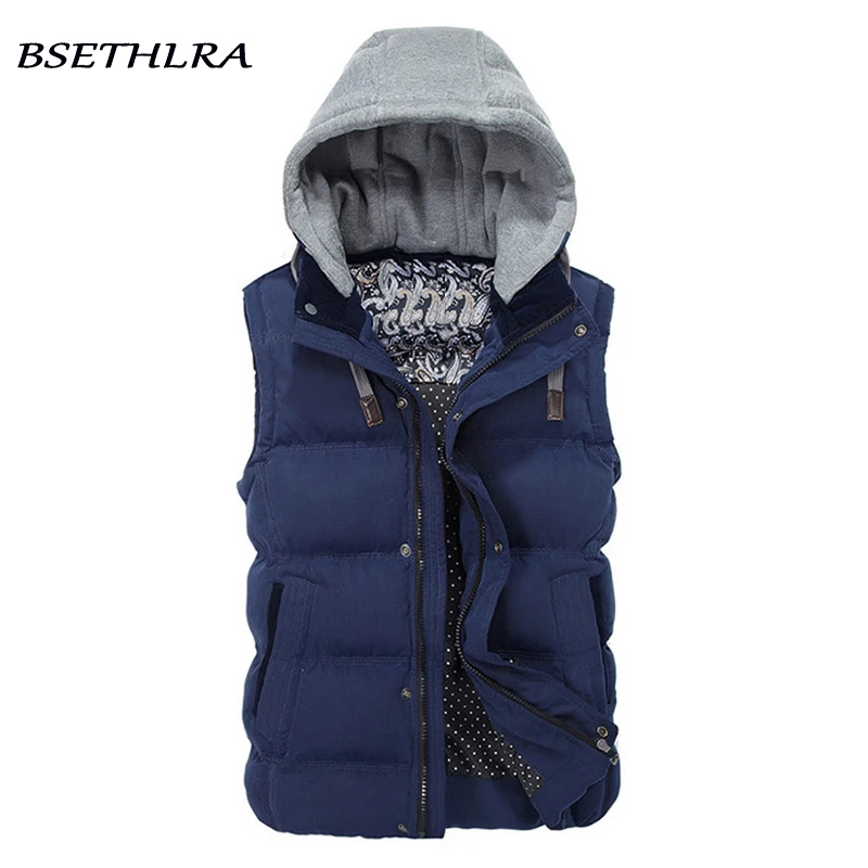 Мужская жилетка BSETHLRA однотонная приталенная Повседневная Осень зима 2020|brand vest