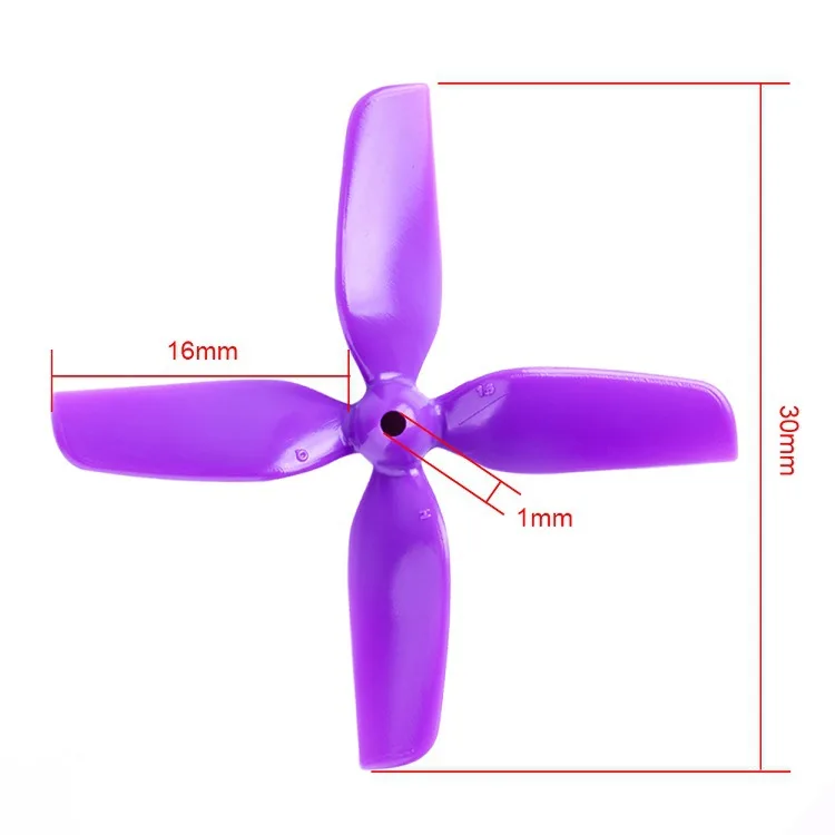 12 пар HQ 40 мм 1,6 дюймов 4 лопасти Пропеллер для внутреннего микро дрона 0802/1104 1/1. 5 мм моторы
