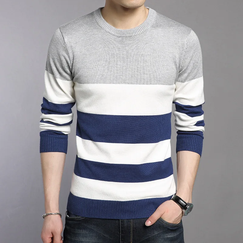 WOQN Pullover Männer 2017 Frühling Casual Herren Pullover Fashion O neck Voll sleeved Pullover Männer Schlank Pullover Strick Pullover Männlich