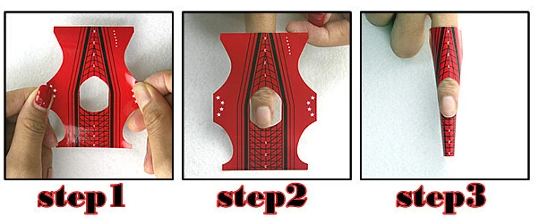 Dicas para Extensão do Guia da Arte do Unha Forma do Unha Profissional Vermelho Unha Forma Francês Faça Você Mesmo Ferramenta Acrílico uv Gel Adesivo Tyu4567534 300 Pçs 4 Beleza e saúde