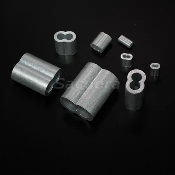 

1mm~8mm Aluminum Cable Crimps Sleeves Clip Fittings Loop Sleeve