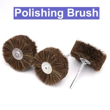 6 мм щетина шлифовальная насадка для полировки щетка колеса полуфабрикат резьба по дереву корень полировка шлифовальная щетка колесо Dremel вращающиеся инструменты