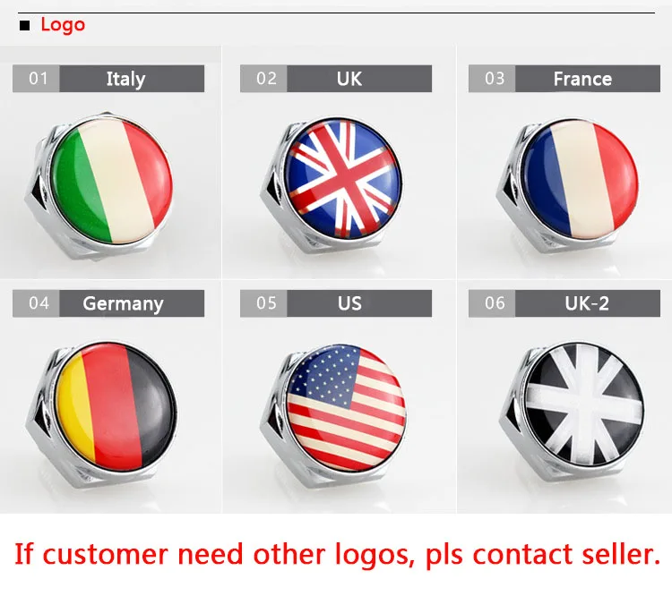 

Car License Plate Bolt Frame Screws Logo For VW Polo Golf 4 5 6 Passat B5 B6 B7 Beetle Tiguan Bora Caddy Sharan Jetta Accessorie