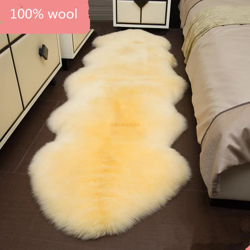 

100% Real Sheepskin Wool Luxury Thicken Soft Shaggy Area Rugs and Carpet for Living Room Chair Cover Home Mats home decoration