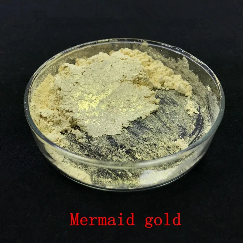 

Gold Mermaid Effect Powder Make UP Eyeshadow Soap Dye Soap Pigment Mica Powder Nail glitter Pearlescent Pigment 100g