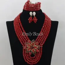 8 мм Кристалл Бусины Ювелирные наборы свадебные туфли в африканском стиле в нигерийском стиле костюм Ювелирные наборы Большой Свадебный Цепочки и ожерелья Наборы для ухода за кожей aij070