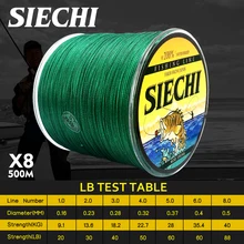 

8 Strands Weaves 500M Extrem Strong Japan Multifilament PE 8 Braided Fishing Line 20 30 40 50 60 60 88LB