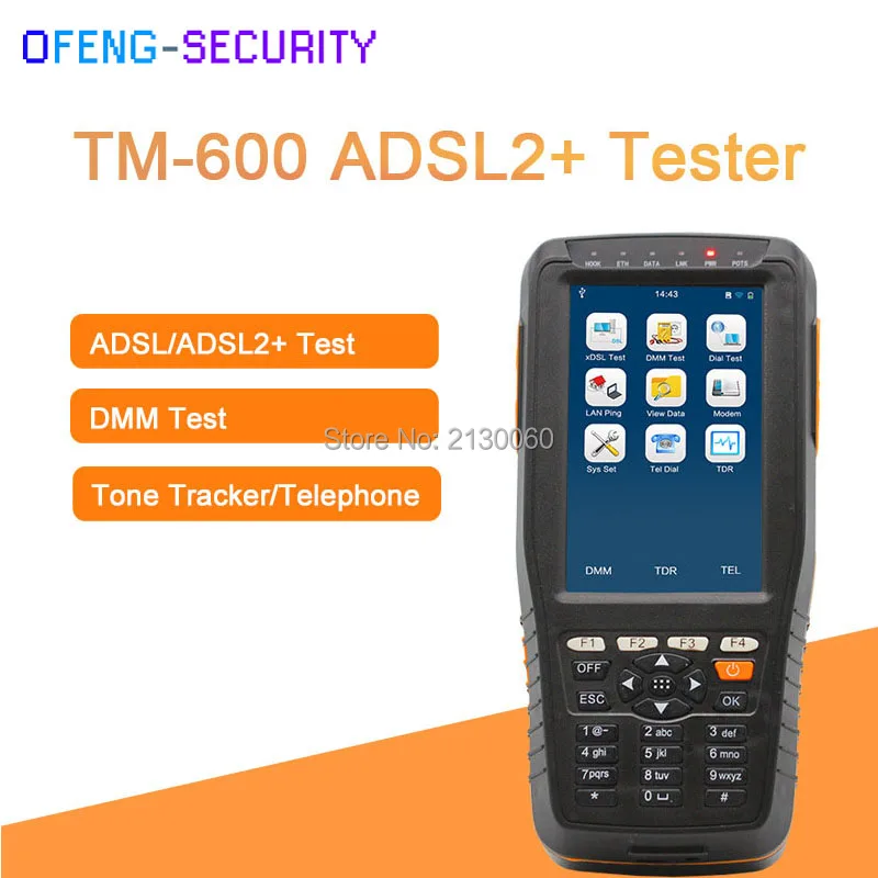 

TM-600 ADSL/ADSL2+ Tester, DMM Test + Tone Tracker (Cable Tracker) Function, TM600ADSL2+ Tester