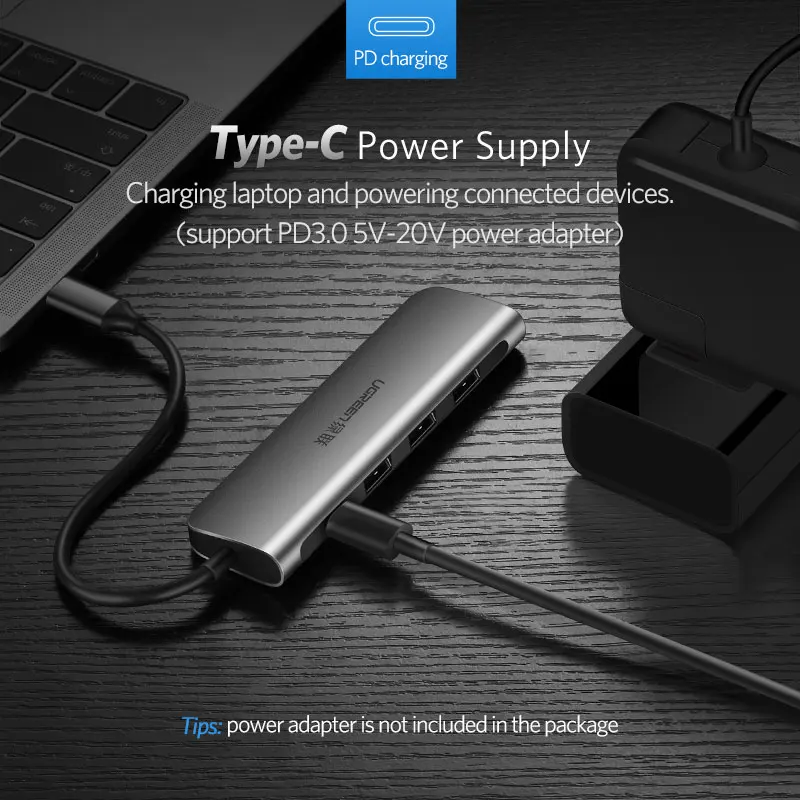 Ugreen USB C HUB USB-C to 3.0 HUB HDMI Thunderbolt 3 Adapter for MacBook Samsung Galaxy S10 Plus Huawei P30 Pro Type C USB HUB Ugreen USB C HUB USB-C to 3.0 HUB HDMI Thunderbolt 3 Adapter for MacBook Samsung Galaxy S10 Plus Huawei P30 Pro Type C USB HUB