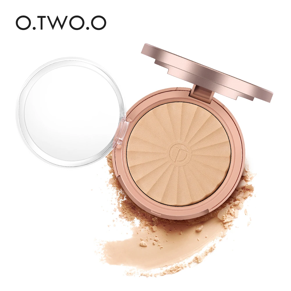 

O.TWO.O 8 Colors Face Pressed Powder Makeup Pores Cover Hide Blemish Oil-control Lasting Base Concealer Powder Cosmetics