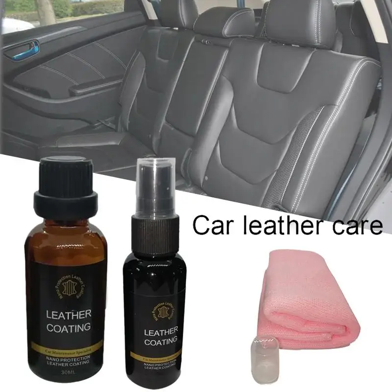 

1pcs Car Interior Leather Nano Coating Agent Brightening Scratch Resistant Super Water-Skid Renovation Leather Care