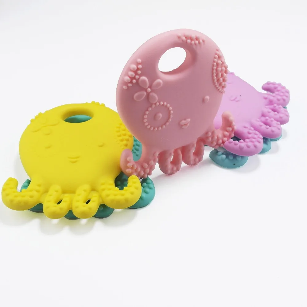 Buy BPA Free Silicone Octopus Baby Teething Toys