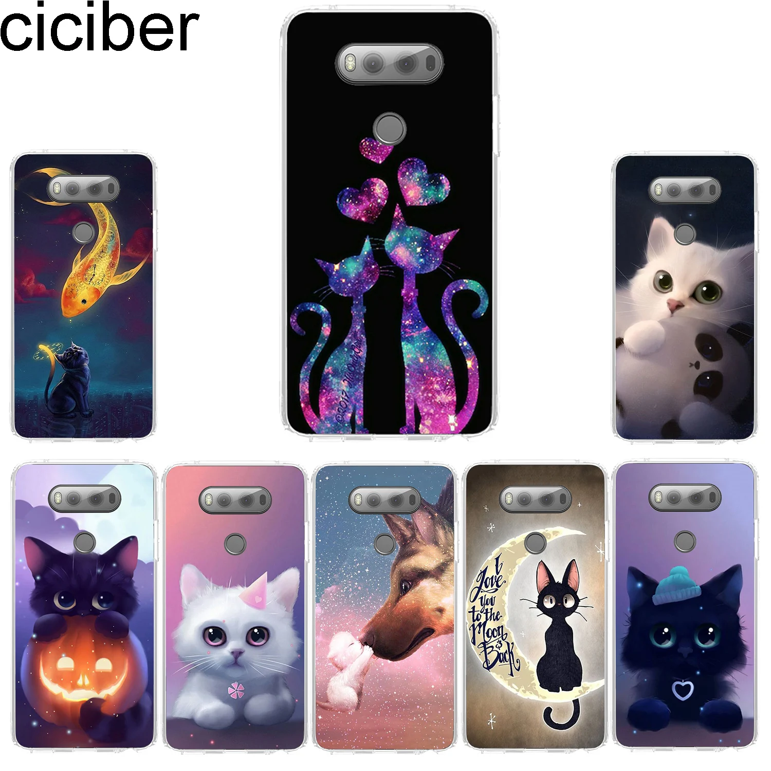 ciciber for LG G7 G6 G5 G4 V40 V35 V30 V20 Phone Case Soft TPU K11 K10 K9 K8 K4 2018 2017 X Power 3 2 Q Stylus 6 7 Cat |