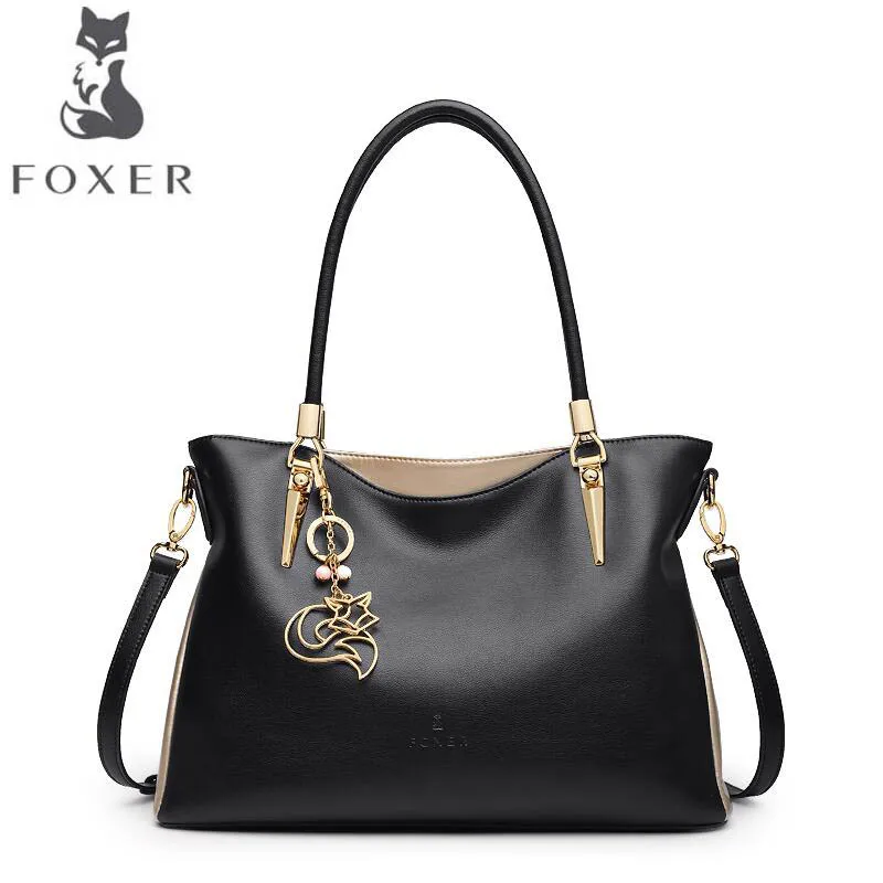 free delivery Cow leather handbag FOXER Women's handbag 2017 autumn new fashion Messenger bag Soft leather ladies shoulder bag free delivery Cow leather handbag FOXER Women's handbag 2017 autumn new fashion Messenger bag Soft leather ladies shoulder bag