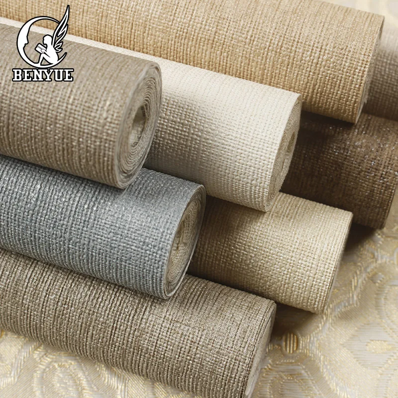 Modern PVC Wall Paper Solid hotel Wallpaper Strip for Bedroom Walls pvc waterproof interior decoration wallpaper for bar Modern PVC Wall Paper Solid hotel Wallpaper Strip for Bedroom Walls pvc waterproof interior decoration wallpaper for bar