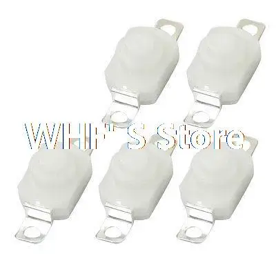 

5 Pcs AC 250V 1A 2-Pin Terminals Latching Push Button Switch for Flashlight