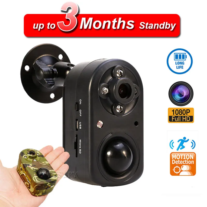 

PIR Wildlife Hunting Mini Camera Professional 42pcs Infrared Night Vision Motion Detection Sport Cam Digital Outdoor Camcorder